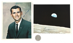 NASA ASTRONAUT AUTOGRAPH SIGNATURES - CHAFFEE, BORMAN
