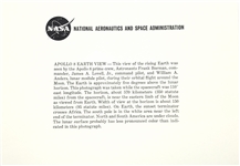 NASA ASTRONAUT AUTOGRAPH SIGNATURES - CHAFFEE, BORMAN