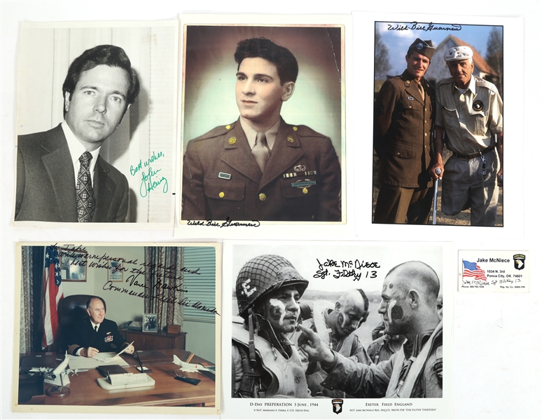 US MILITARY & SENATORIAL AUTOGRAPH PHOTO PRINTS
