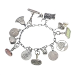 COIN SILVER CHARM BRACELET