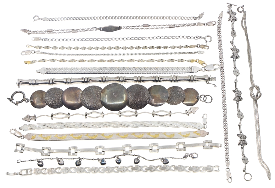 STERLING SILVER BRACELETS 