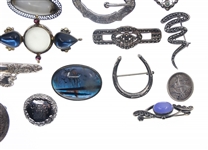 STERLING SILVER JEWELRY BROOCH PINS