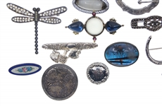 STERLING SILVER JEWELRY BROOCH PINS