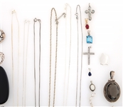 STERLING SILVER NECKLACES & PENDANTS