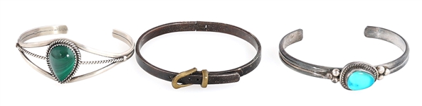 STERLING SILVER BANGLE & CUFF BRACELETS 