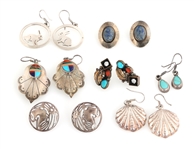 TAXCO MEXICO & SOUTHWEST STERLING SILVER EARRINGS
