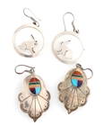 TAXCO MEXICO & SOUTHWEST STERLING SILVER EARRINGS