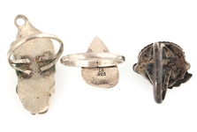 NATIVE AMERICAN SOUTHWEST STERLING SILVER RINGS