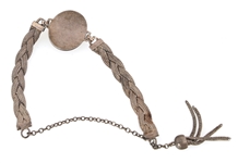 MILITARY SWEETHEART STERLING & FORGET-ME-NOT BRACELETS