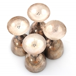 SILVER GOBLETS, TRAYS, CRUMB PUSHER & MORE
