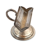 SILVER GOBLETS, TRAYS, CRUMB PUSHER & MORE