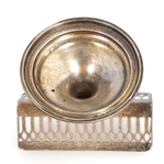 SILVER GOBLETS, TRAYS, CRUMB PUSHER & MORE