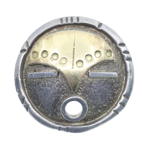 LISA JENKS STERLING SILVER & 18K GOLD PENDANT