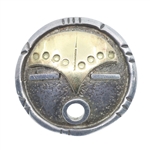 LISA JENKS STERLING SILVER & 18K GOLD PENDANT