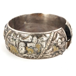 .800 SILVER CUFF BRACELETS & ITALIAN LIPSTICK CASE