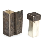 .800 SILVER CUFF BRACELETS & ITALIAN LIPSTICK CASE