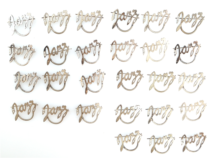 SILVER "JAZZ" BROOCH PINS