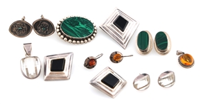 SILVER JEWELRY - EARRINGS, PENDANTS, CUFF LINKS