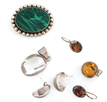 SILVER JEWELRY - EARRINGS, PENDANTS, CUFF LINKS