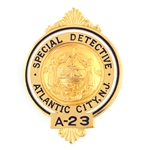 ATLANTIC CITY NEW JERSEY SPECIAL DETECTIVE BADGE