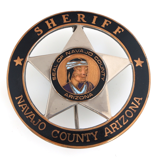 NAVAJO COUNTY ARIZONA SHERIFF OBSOLETE BADGE