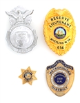 OBSOLETE LAW ENFORCEMENT BADGES - LOT OF 8