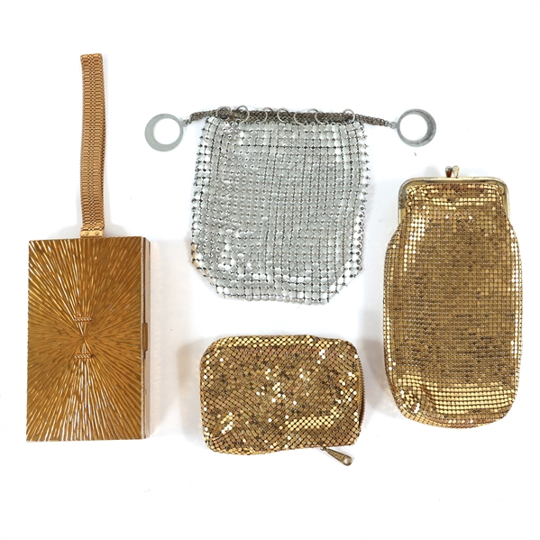 MESH PURSES BAGS & EVANS COMPACT 