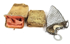 MESH PURSES BAGS & EVANS COMPACT 