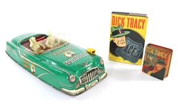 MARX DICK TRACY SQUAD CAR TOY & BOOKS