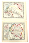 1860 S. AUGUSTUS MITCHELL JR. MAPS - OCEANICA & RUSSIA