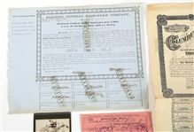 RAILROADIANA PHOTOGRAPHS, BONDS, & EPHEMERA