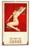 1954 MARILYN MONROE GOLDEN DREAMS PINUP CALENDAR