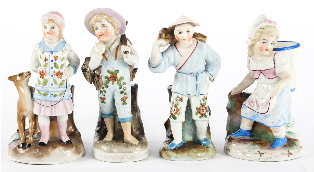CONTA & BOEHME PORCELAIN MATCH STRIKER - LOT OF 4
