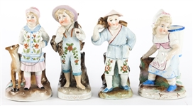CONTA & BOEHME PORCELAIN MATCH STRIKER - LOT OF 4