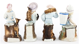 CONTA & BOEHME PORCELAIN MATCH STRIKER - LOT OF 4