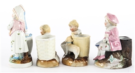 CONTA & BOEHME PORCELAIN MATCH STRIKER - LOT OF 4
