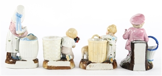 CONTA & BOEHME PORCELAIN MATCH STRIKER - LOT OF 4