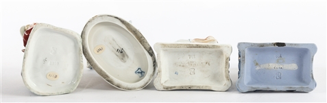 CONTA & BOEHME PORCELAIN MATCH STRIKERS - LOT OF 4