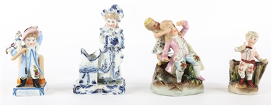 CONTA & BOEHME PORCELAIN MATCH STRIKER - LOT OF 4