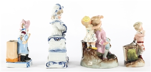 CONTA & BOEHME PORCELAIN MATCH STRIKER - LOT OF 4