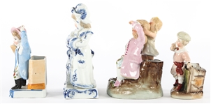 CONTA & BOEHME PORCELAIN MATCH STRIKER - LOT OF 4