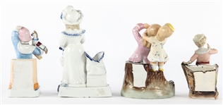 CONTA & BOEHME PORCELAIN MATCH STRIKER - LOT OF 4