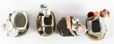 PORCELAIN MATCH STRIKERS - LOT OF 4