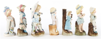 CLASSICAL PORCELAIN FIGURINES - LOT OF SEVEN