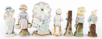 CLASSICAL PORCELAIN FIGURINES - LOT OF SEVEN