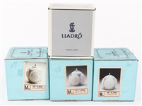 LLADRO PORCELAIN ORNAMENTS - LOT OF 4