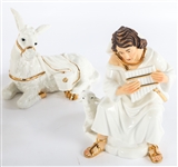 GRANDEUR NOEL 2000 PORCELAIN NATIVITY SET