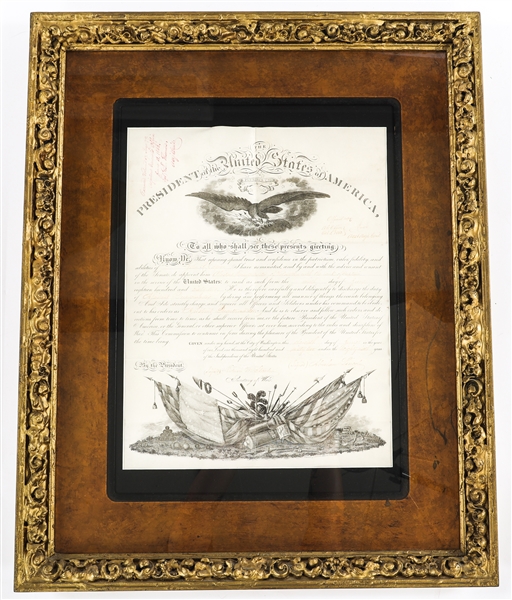 19TH C. OFFICIAL COPY OF LINCOLN ERA PROMOTION DOCUMENT