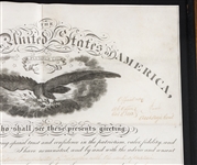 19TH C. OFFICIAL COPY OF LINCOLN ERA PROMOTION DOCUMENT