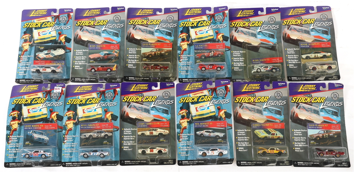 JOHNNY LIGHTNING STOCK CAR LEGENDS DIE-CAST TOY CARS